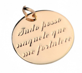 Medalha trecho biblíco